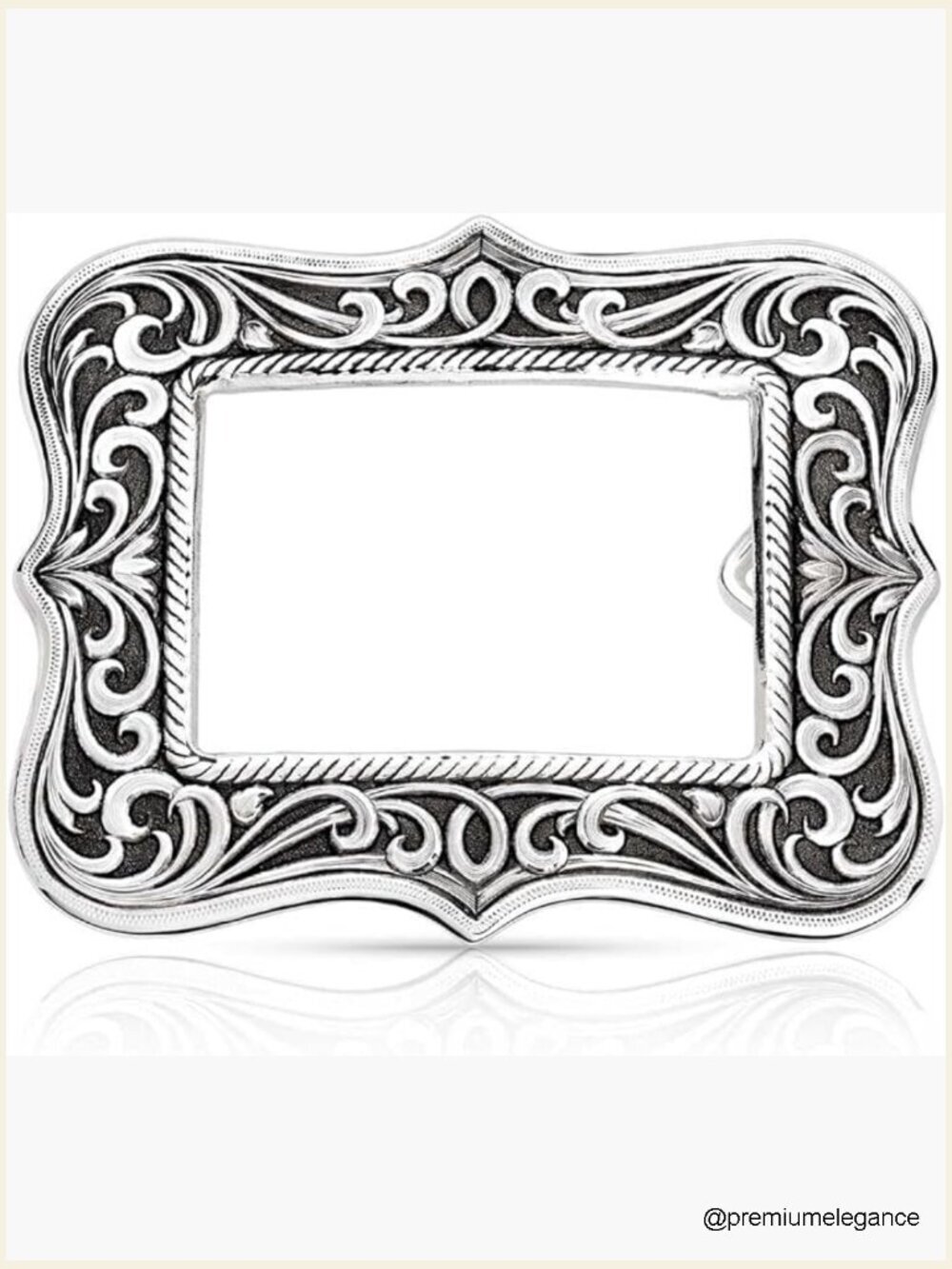 Western Filigree Belt Buckle - 1.5 inch Swivel Back